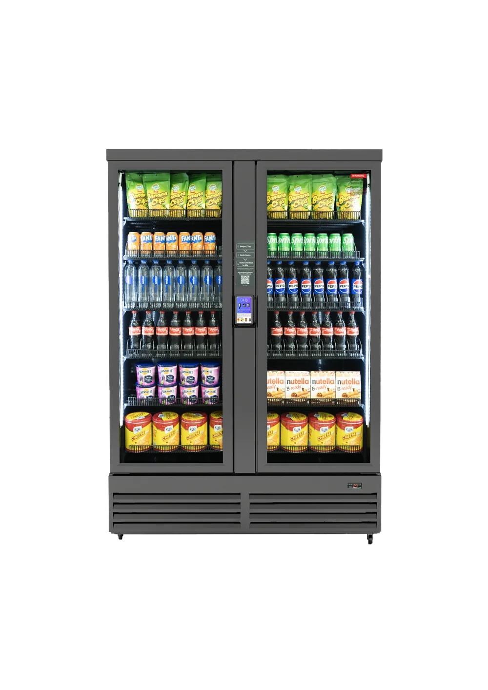 Ultra 1200 double-door smart vending cooler